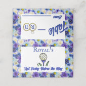 Bachelorette Party Vrijgezellenfeest Golf Blauw Bl Plaatskaartje (Buitenkant ongevouwen)