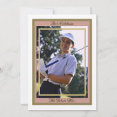 Bachelorette Party Vrijgezellenfeest Golf Roos Gou Kaart (Achterkant)