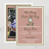 Bachelorette Party Vrijgezellenfeest Golf Roos Gou Kaart (Voorkant / Achterkant)