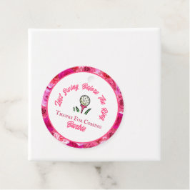 Bachelorette Party Vrijgezellenfeest Golf Roze Blo Bedankjes Labels