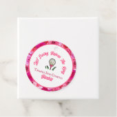 Bachelorette Party Vrijgezellenfeest Golf Roze Blo Bedankjes Labels (In situ)