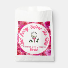 Bachelorette Party Vrijgezellenfeest Golf Roze Blo Bedankzakje