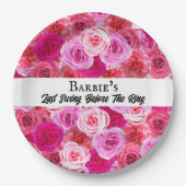 Bachelorette Party Vrijgezellenfeest Golf Roze Blo Papieren Bordje (Voorkant)