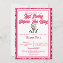 Bachelorette Party Vrijgezellenfeest Golf Roze Ros