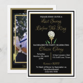 Bachelorette Party Vrijgezellenfeest Golf Zwart Go Kaart (Voorkant / Achterkant)