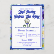 Bachelorette Party Vrijgezellenfeest Golfblauw Blo