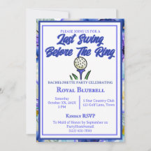 Bachelorette Party Vrijgezellenfeest Golfblauw Blo