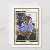 Bachelorette Party Vrijgezellenfeest Goud & Wit Kaart (Achterkant)