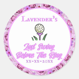 Bachelorette Party, Vrijgezellenfeest Lavendel Paa Ronde Sticker