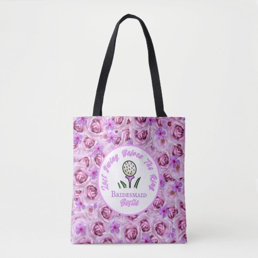 Bachelorette Party, Vrijgezellenfeest Lavendel Paa Tote Bag (Voorkant)