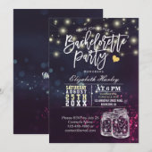 Bachelorette Party Vrijgezellenfeest Mason Jar Lig Kaart (Voorkant / Achterkant)