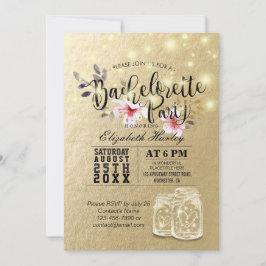 Bachelorette Party Vrijgezellenfeest Mason Jar Lig Kaart