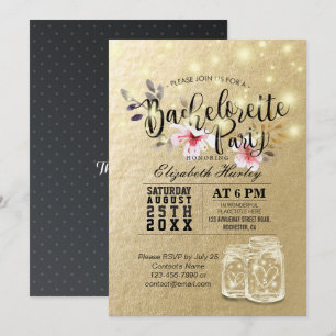 Bachelorette Party Vrijgezellenfeest Mason Jar Lig Kaart