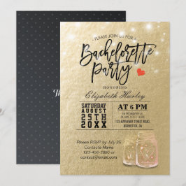 Bachelorette Party Vrijgezellenfeest Mason Jar Lig Kaart
