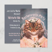 Bachelorette party, vrijgezellenfeest ... uitnodig kaart (Voorkant / Achterkant)