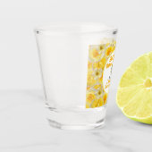 Bachelorette Party, Vrijgezellenfeest Yellow Flowe Shot Glas (Links)