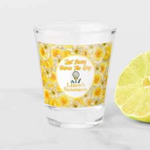 Bachelorette Party, Vrijgezellenfeest Yellow Flowe Shot Glas