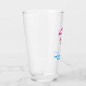 Bachelorette Party Weddenschap Favor Pink Pint Glas (Rechts)