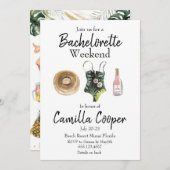 Bachelorette Party Weekend Getaway Itinerary Kaart (Voorkant / Achterkant)