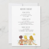 Bachelorette Party Weekend Getaway Kaart (Achterkant)