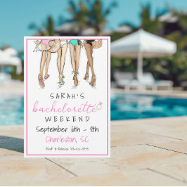 Bachelorette Party Weekend Itinerarium Bikini's Ri Kaart