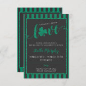 Bachelorette Party Weekend Itinerary St. Paddy's Kaart (Voorkant / Achterkant)