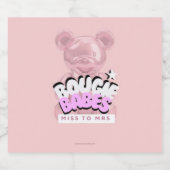 Bachelorette Party Wijnlabels | Bougee Babes Sparkling Wijnetiket (Enkel label)