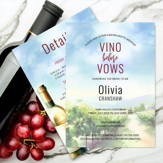 Bachelorette Party Wijnproeverij Bestemming Kaart