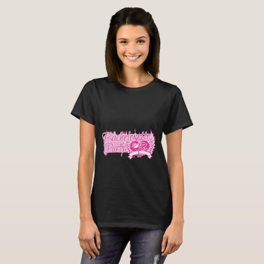 Bachelorette Party Wilde Harten T-shirt (Voorkant volledig)