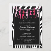 Bachelorette Party | Zebra Kaart (Voorkant)