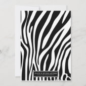 Bachelorette Party | Zebra Kaart (Achterkant)