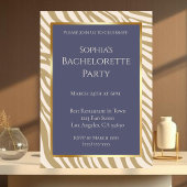 Bachelorette Party-Zebra Print-Beige- Kaart