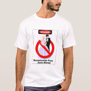 Bachelorette Party Zone voor de deur T-shirt