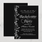 Bachelorette Party (zwart en wit) Kaart (Voorkant / Achterkant)