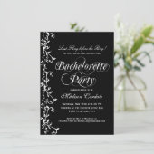 Bachelorette Party (zwart en wit) Kaart (Staand voorkant)