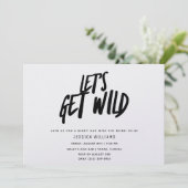 Bachelorette PartyLaten we Wilde Cheetah halen Kaart (Staand voorkant)