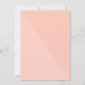 Bachelorette Peach Roze | Moderne minimalistische  Kaart (Achterkant)