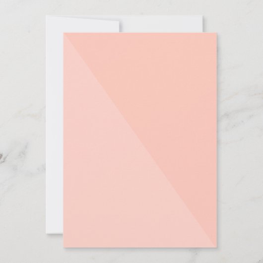 Bachelorette Peach Roze | Moderne minimalistische  Kaart (Achterkant)