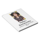 Bachelorette Persoonlijke naam Foto Notitieblok (Schuin)