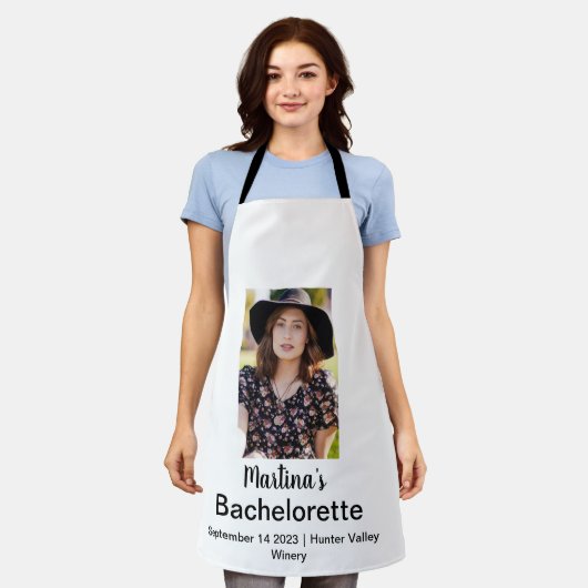 Bachelorette Persoonlijke naam Foto Schort (Gedragen)