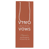 Bachelorette Persoonlijke video voor Woten Wijn Cadeautas (Voorkant)