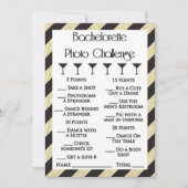 Bachelorette Photo Challenge Party Game Kaart (Voorkant)