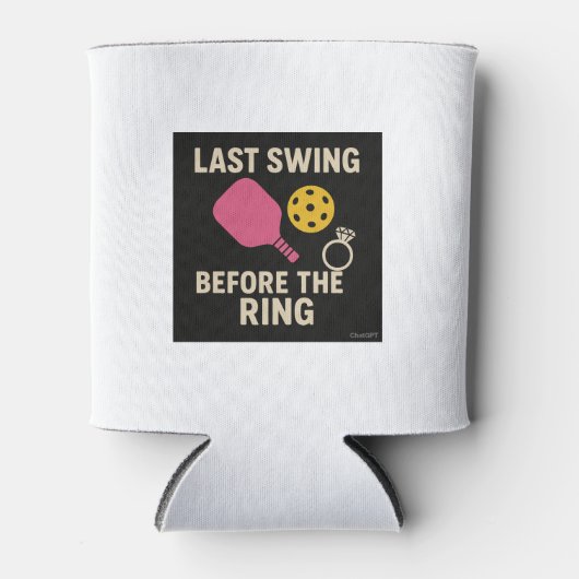 Bachelorette Pickleball Koozie (Voorkant)