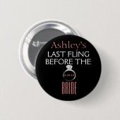 Bachelorette Pin-Bride Ronde Button 5,7 Cm (Voorkant /achterkant)