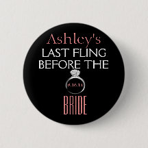Bachelorette Pin-Bride