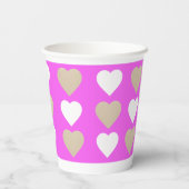 Bachelorette Pink Party Supplies Papieren Bekers (Achterkant)