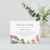 Bachelorette Pool Party Kaart (Staand voorkant)