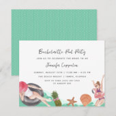 Bachelorette Pool Party Kaart (Voorkant / Achterkant)