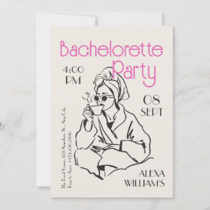Bachelorette pyjama party kaart