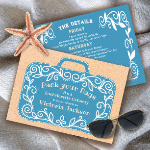 Bachelorette reisroute Meisjes Bagage Weekend Kaart